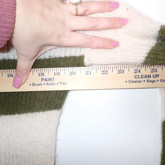 Madewell Tibbed Crewneck Cropped Oversized Sweater size XXS - Picture 8 of 8